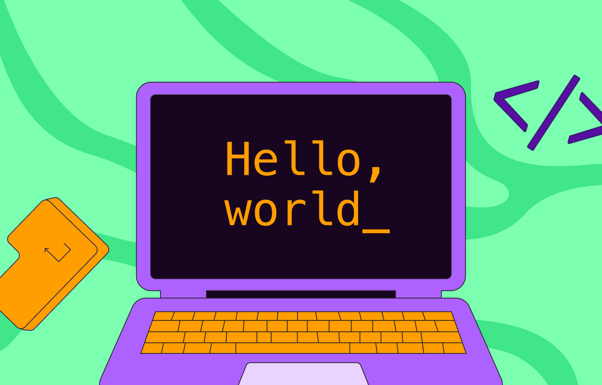 Картинка с hello-world